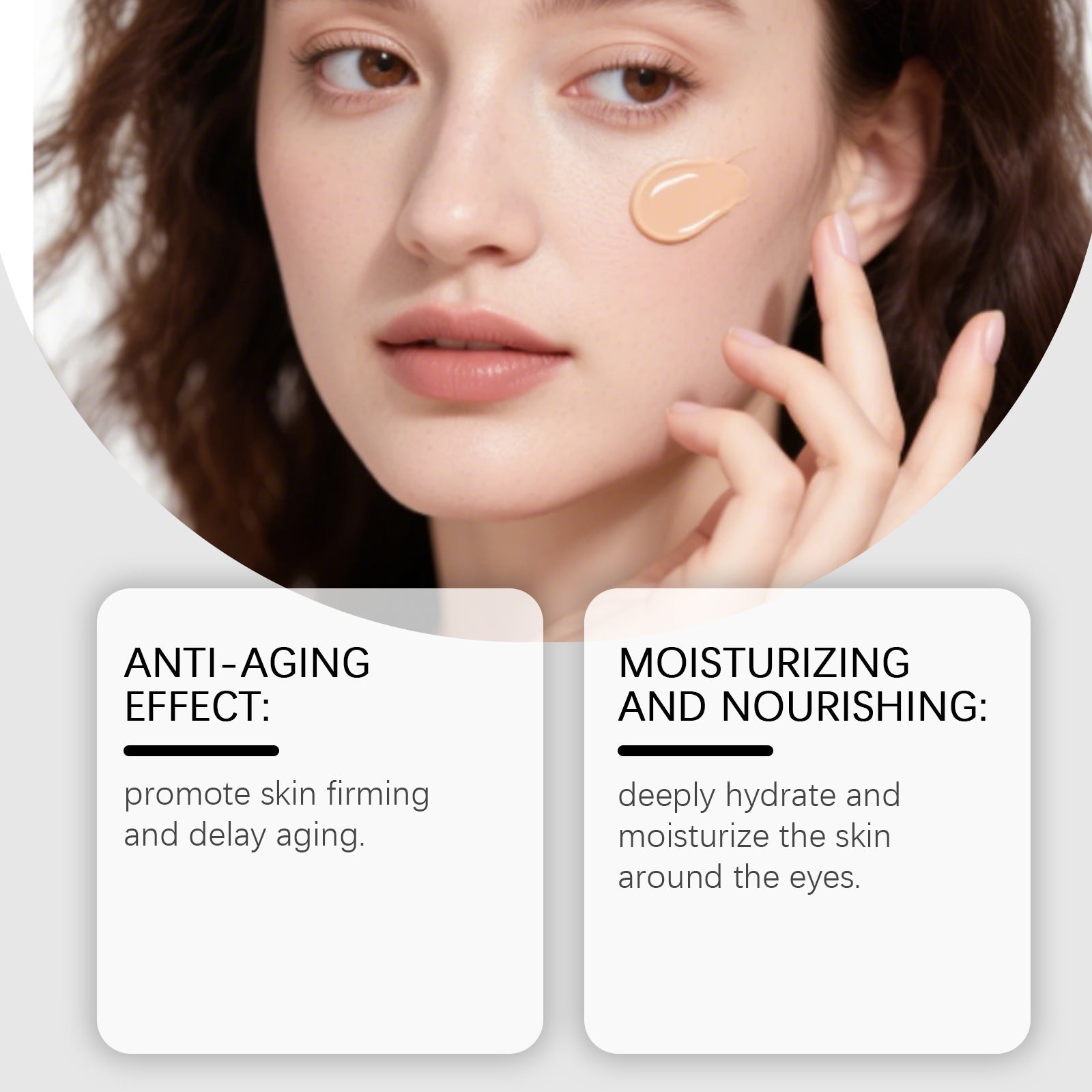 Instant Eye Tightener Cream 20ml – Anti Wrinkle, Puffiness & Crow’s Feet Treatment | Firming Peptide Eye Lift Serum with Brush